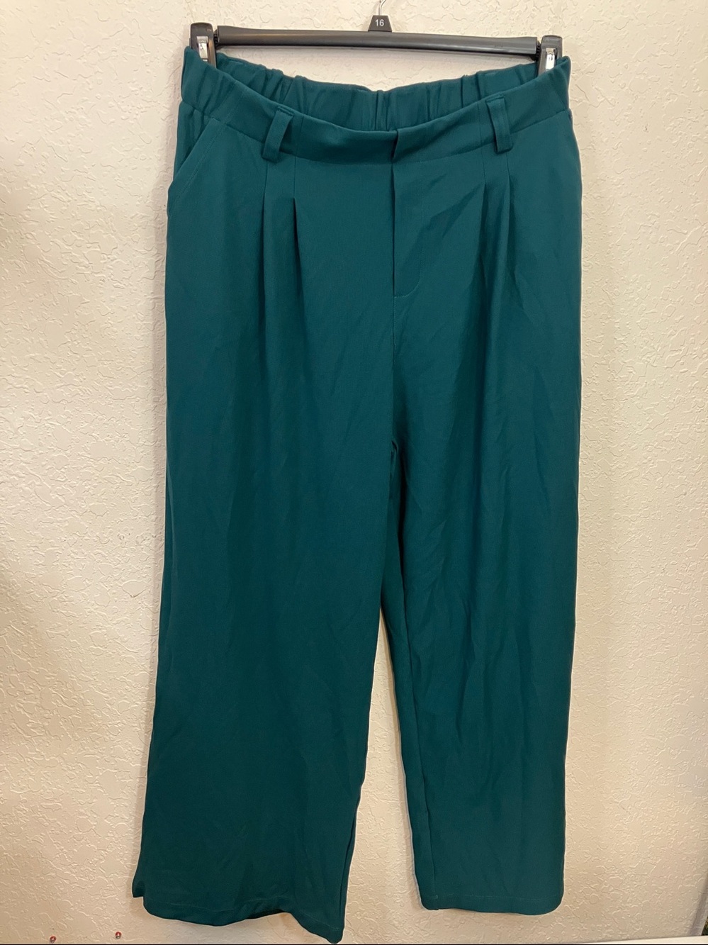 HALARA Flex high-waisted Wide-Leg waffle knit work Pants